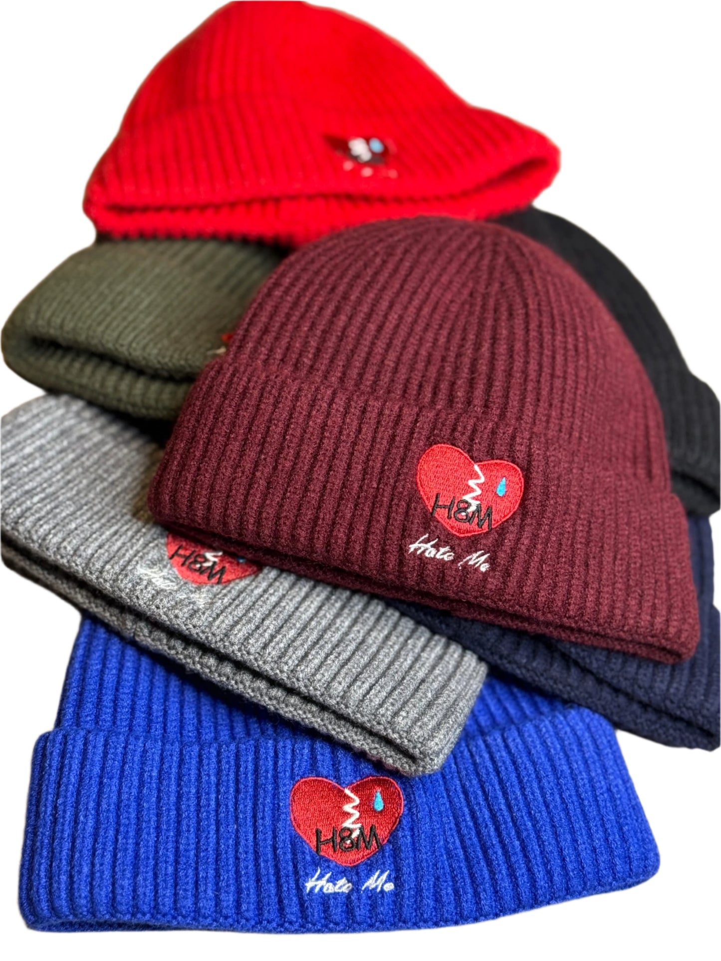 Hate Me Knit Beanie Hats