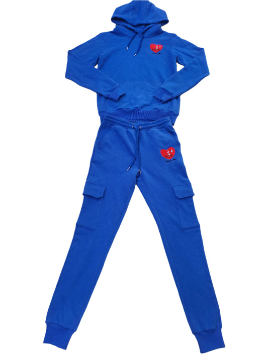 Blue Hate Me Jogging Set