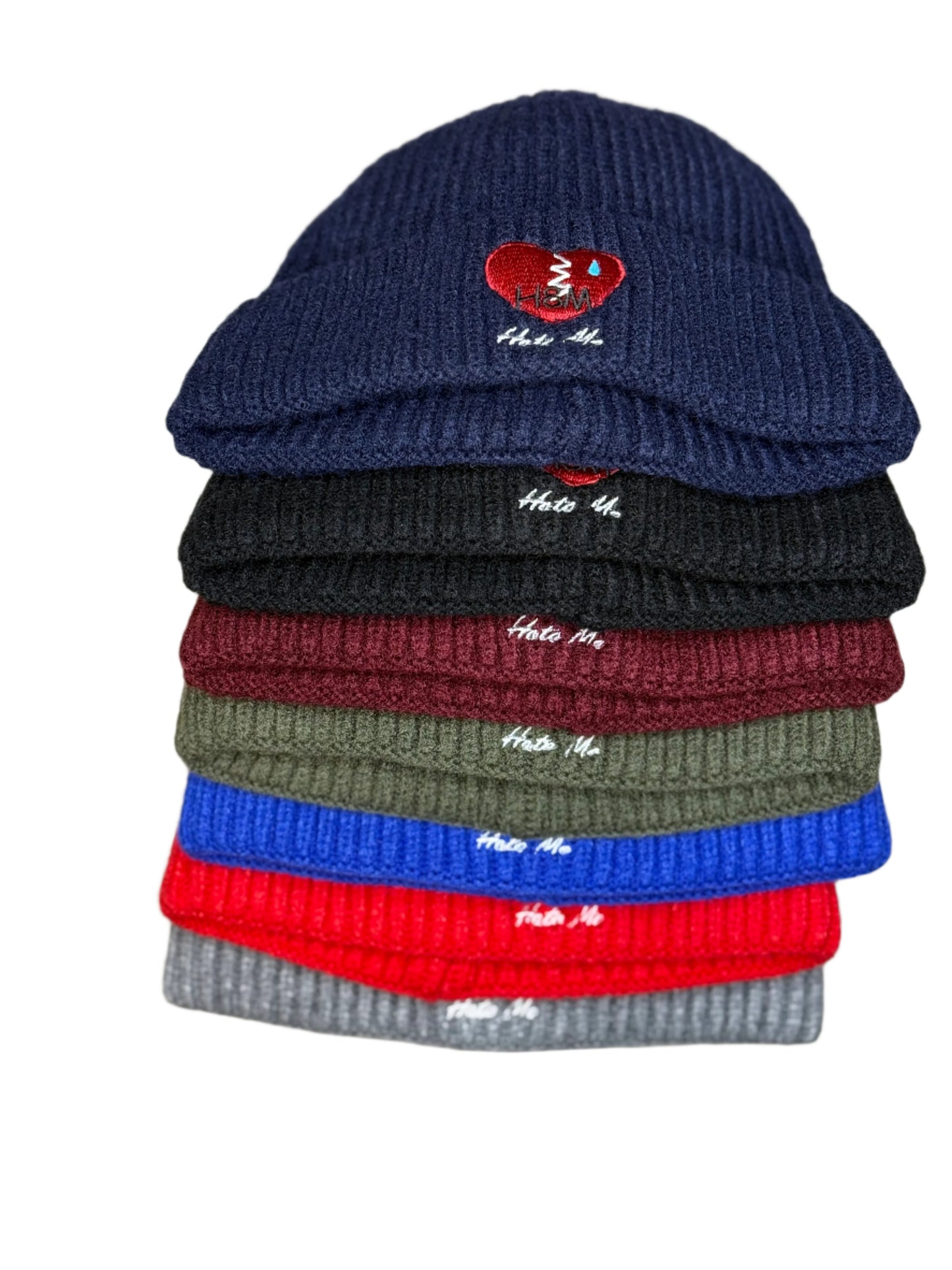 Hate Me Knit Beanie Hats