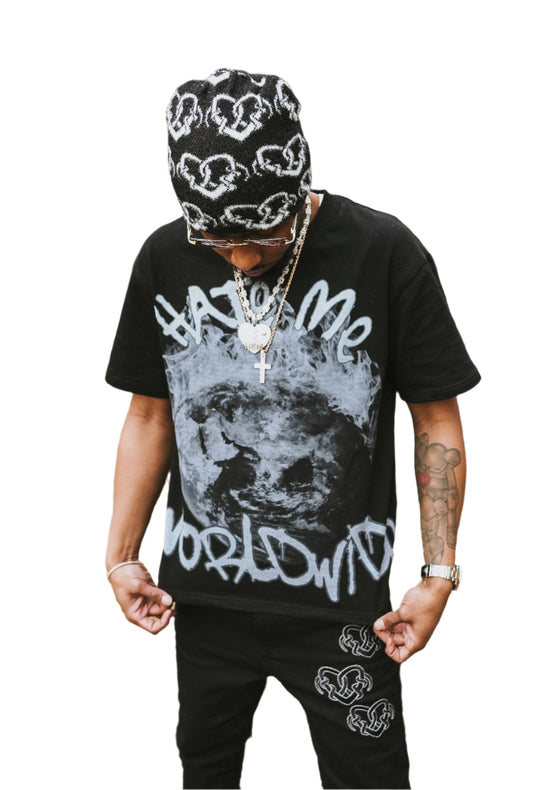 Hate Me Worldwide Black T-Shirt