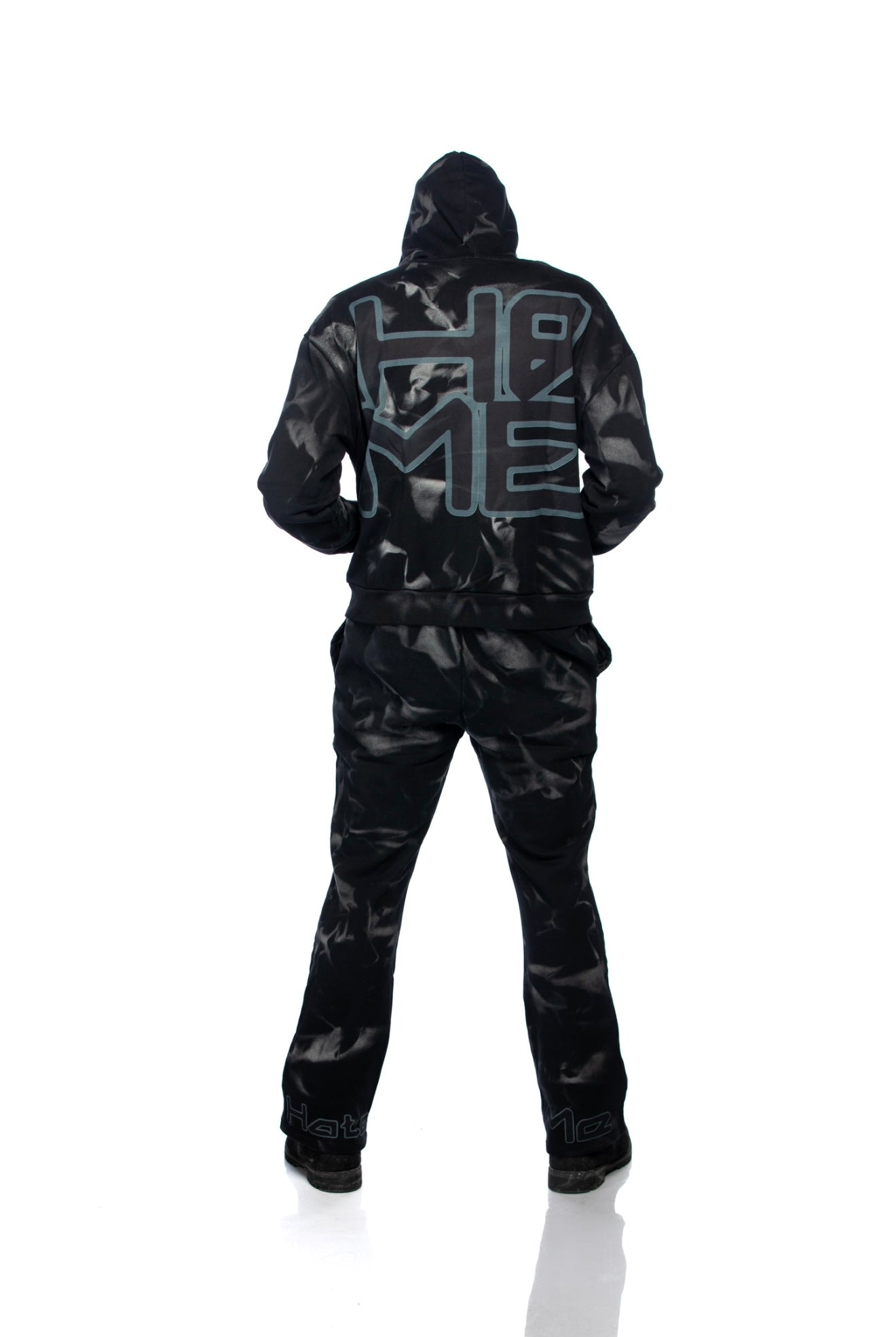 Black Ice Dyed Jogging Suit