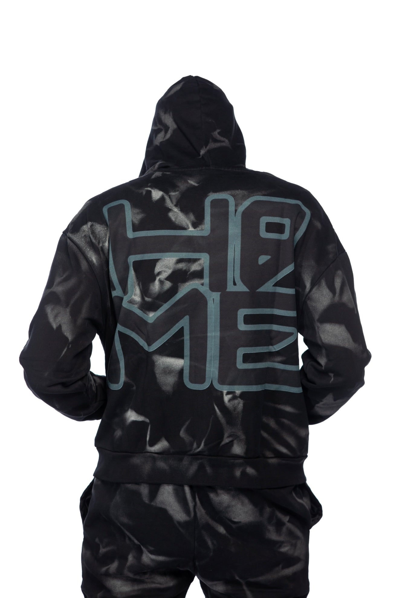 Black Ice Dyed Jogging Suit
