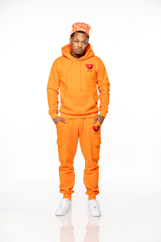 Orange Hate Me Jogging Set