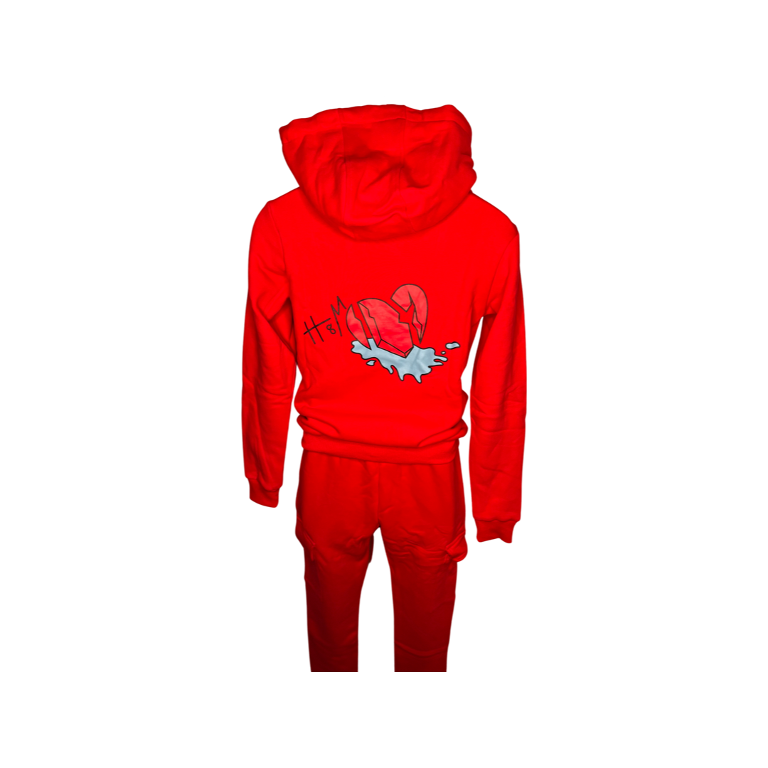 Red Hate Me Jogging Set