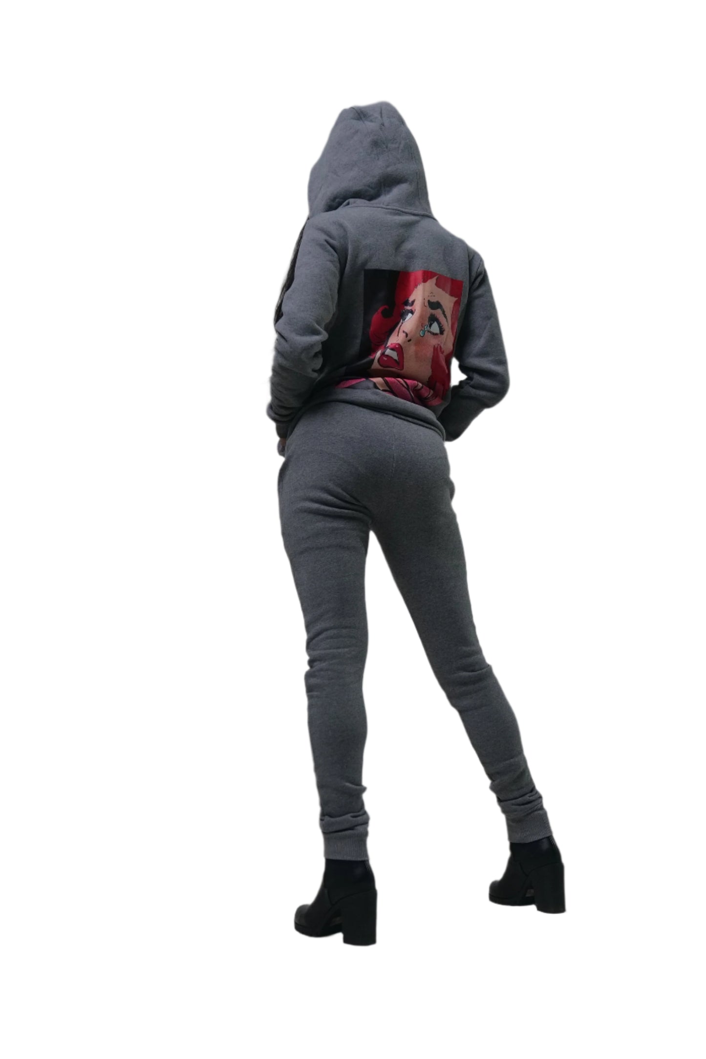 Gray Hate Me Jogging Suit