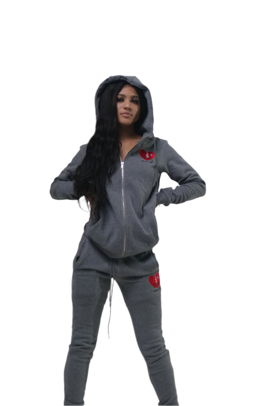 Gray Hate Me Jogging Suit