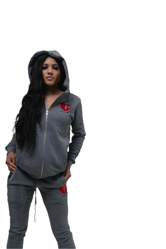 Gray Hate Me Jogging Suit
