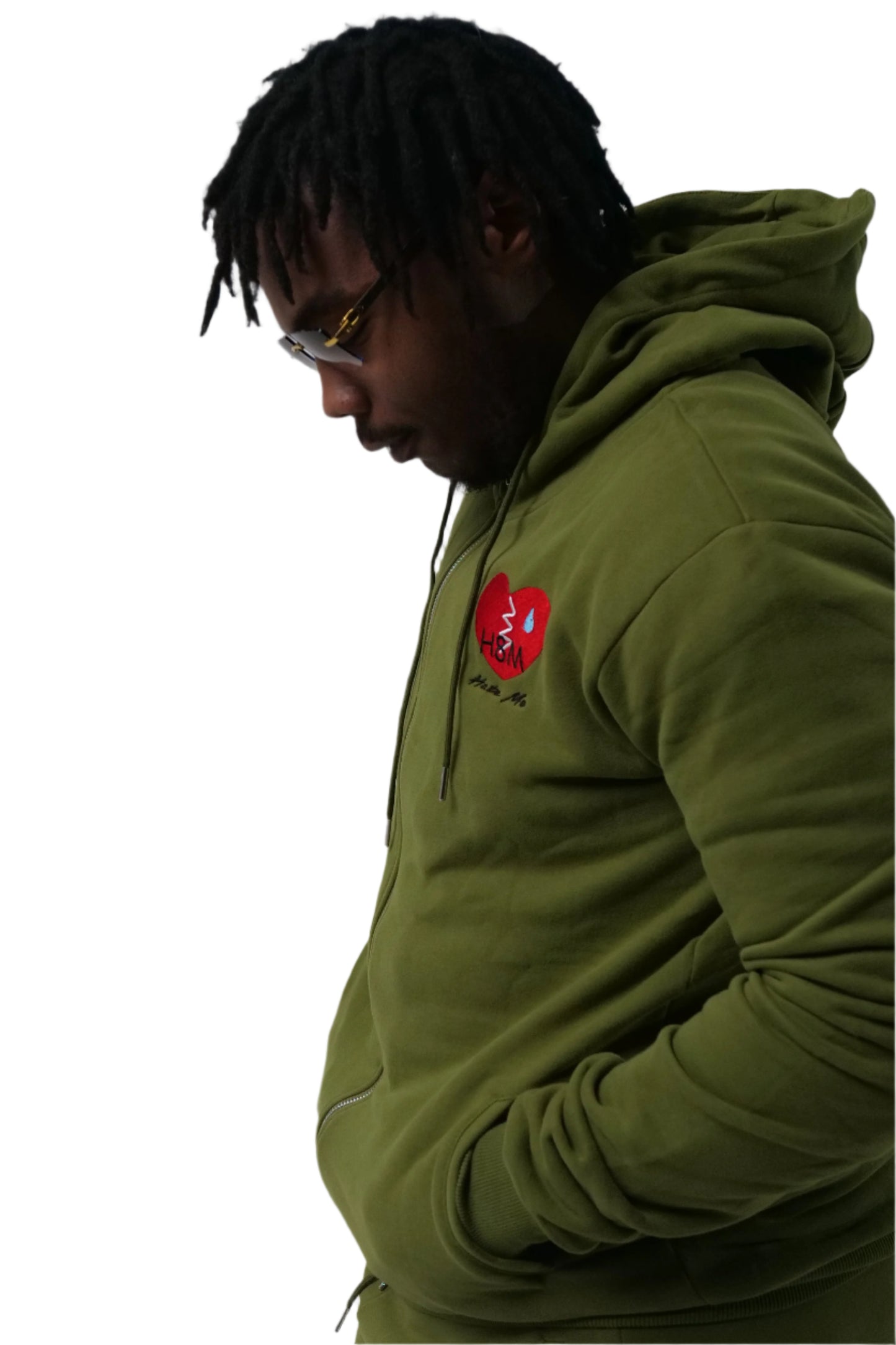 Olive Green Hate Me Jogging Suit