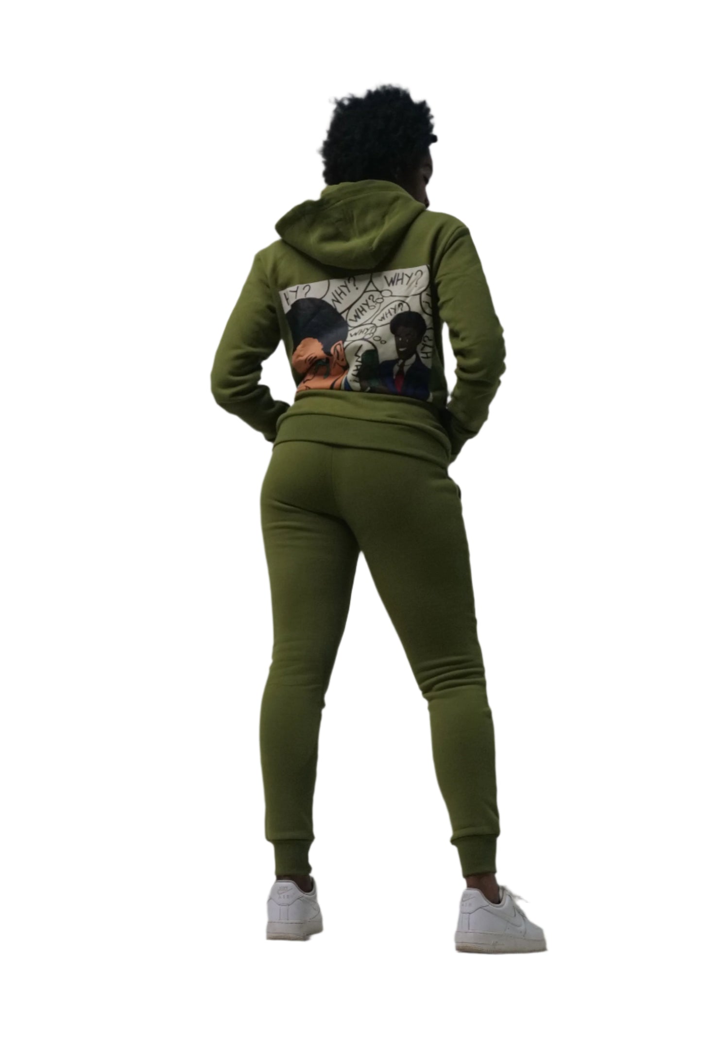 Olive Green Hate Me Jogging Suit