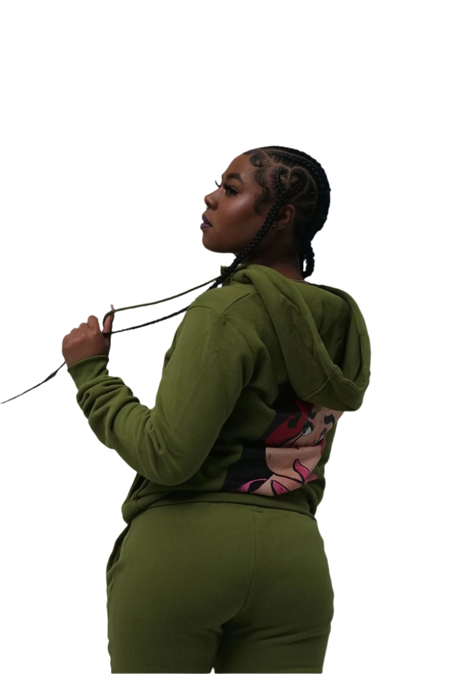 Olive Green Hate Me Jogging Suit