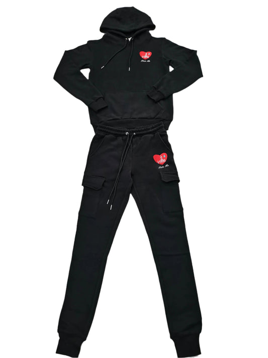 Black Hate Me Jogging Set