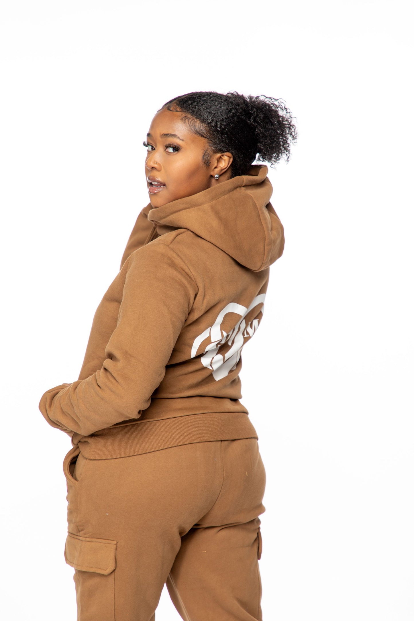 Brown Hate Me Pullover Hoodie