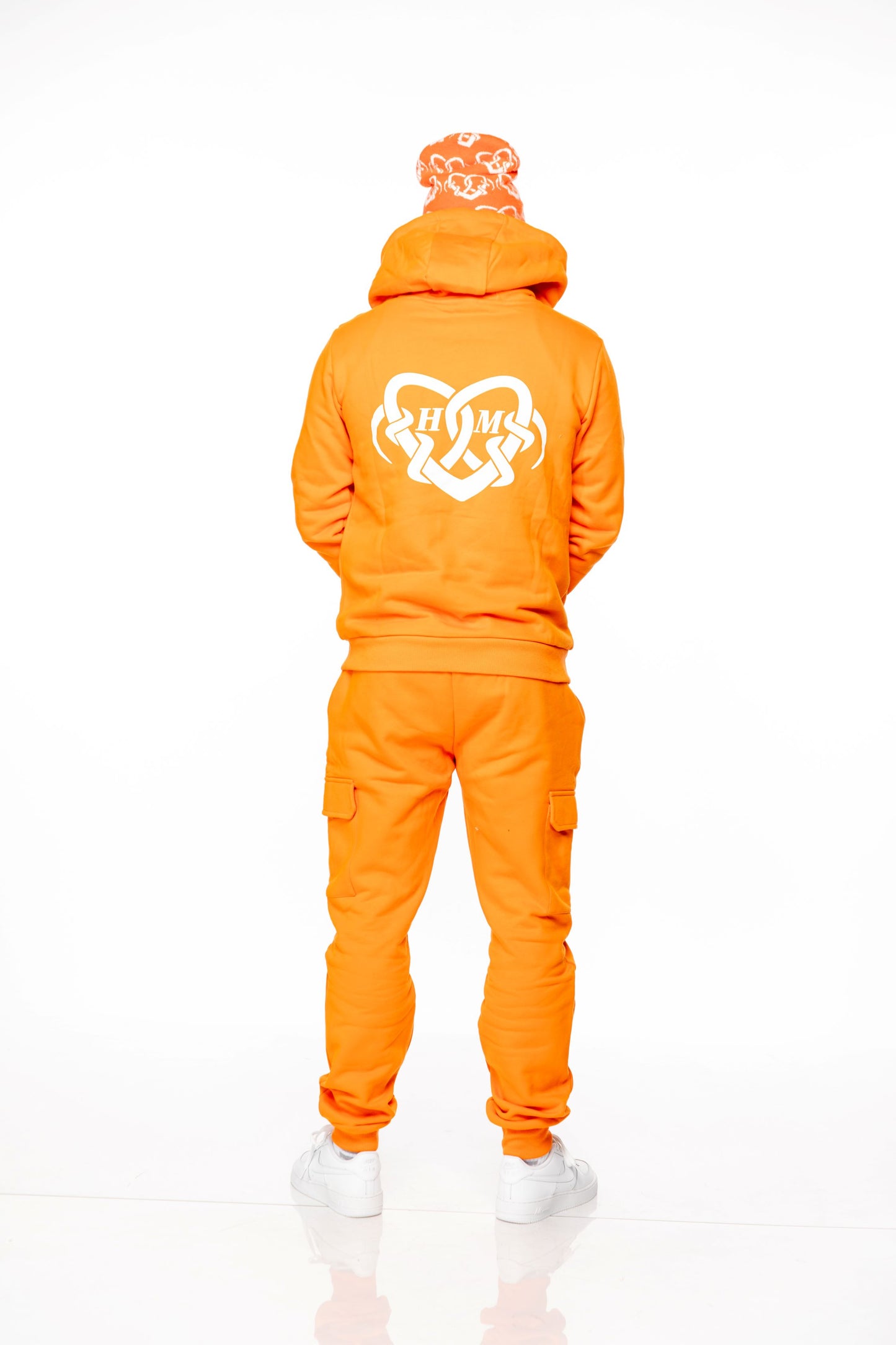 Orange Hate Me Pullover Hoodie