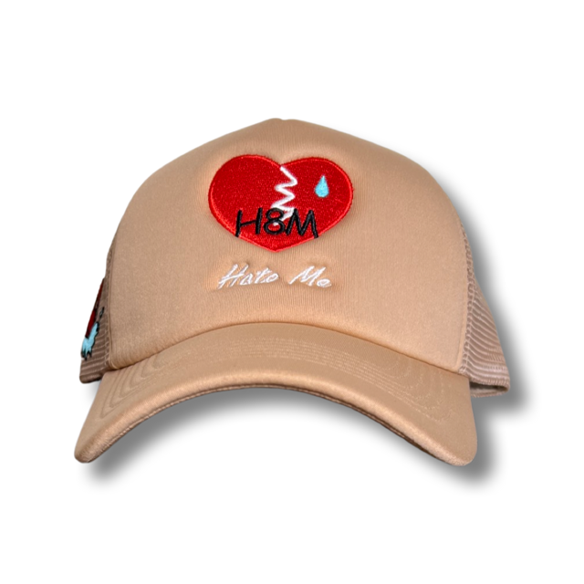 Tan Hate Me trucker hat