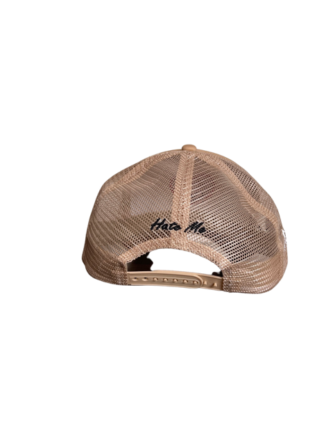 Tan Hate Me trucker hat