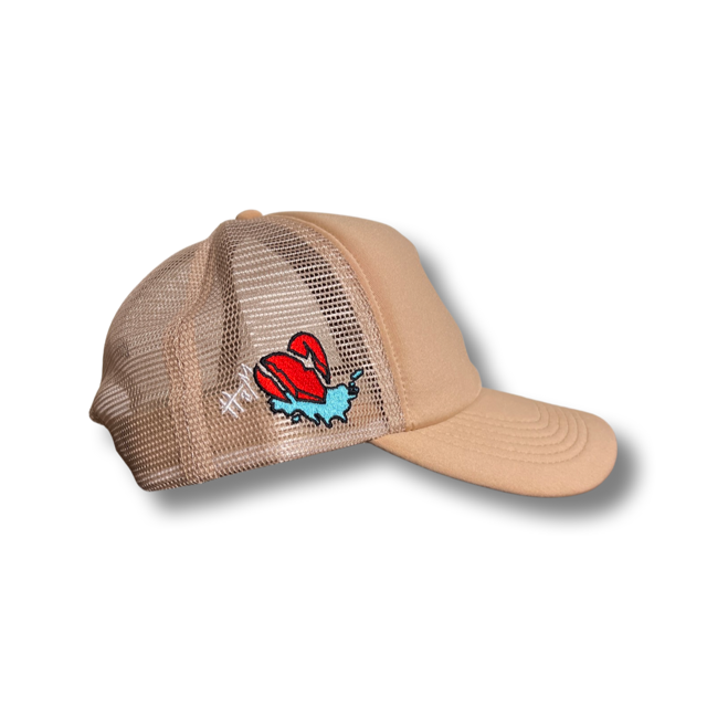 Tan Hate Me trucker hat