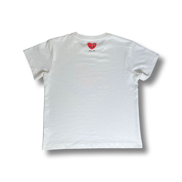 White Hate Me T-shirt (short cut)