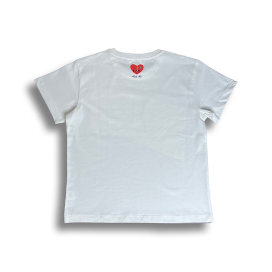 White Hate Me T-shirt (short cut)