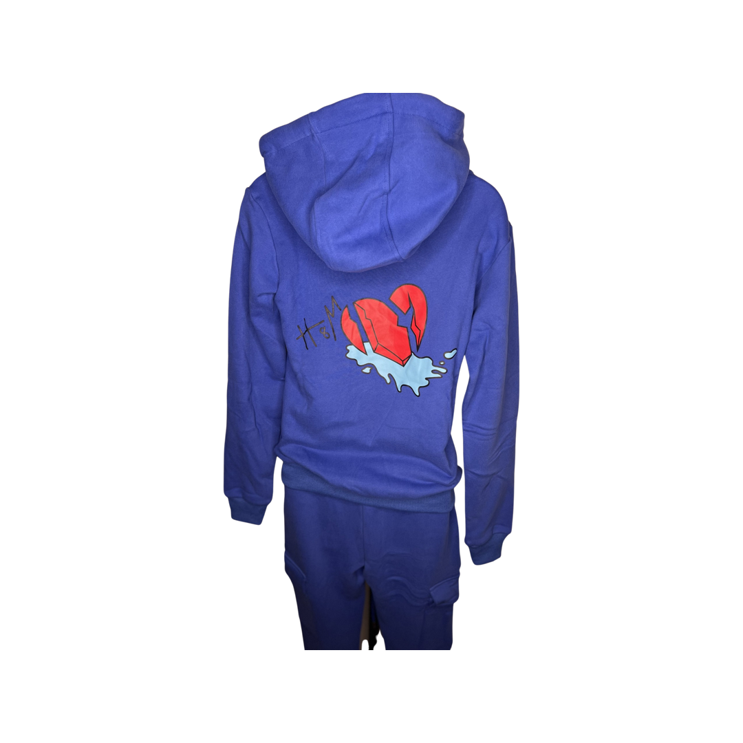 Blue Hate Me Pullover Hoodie