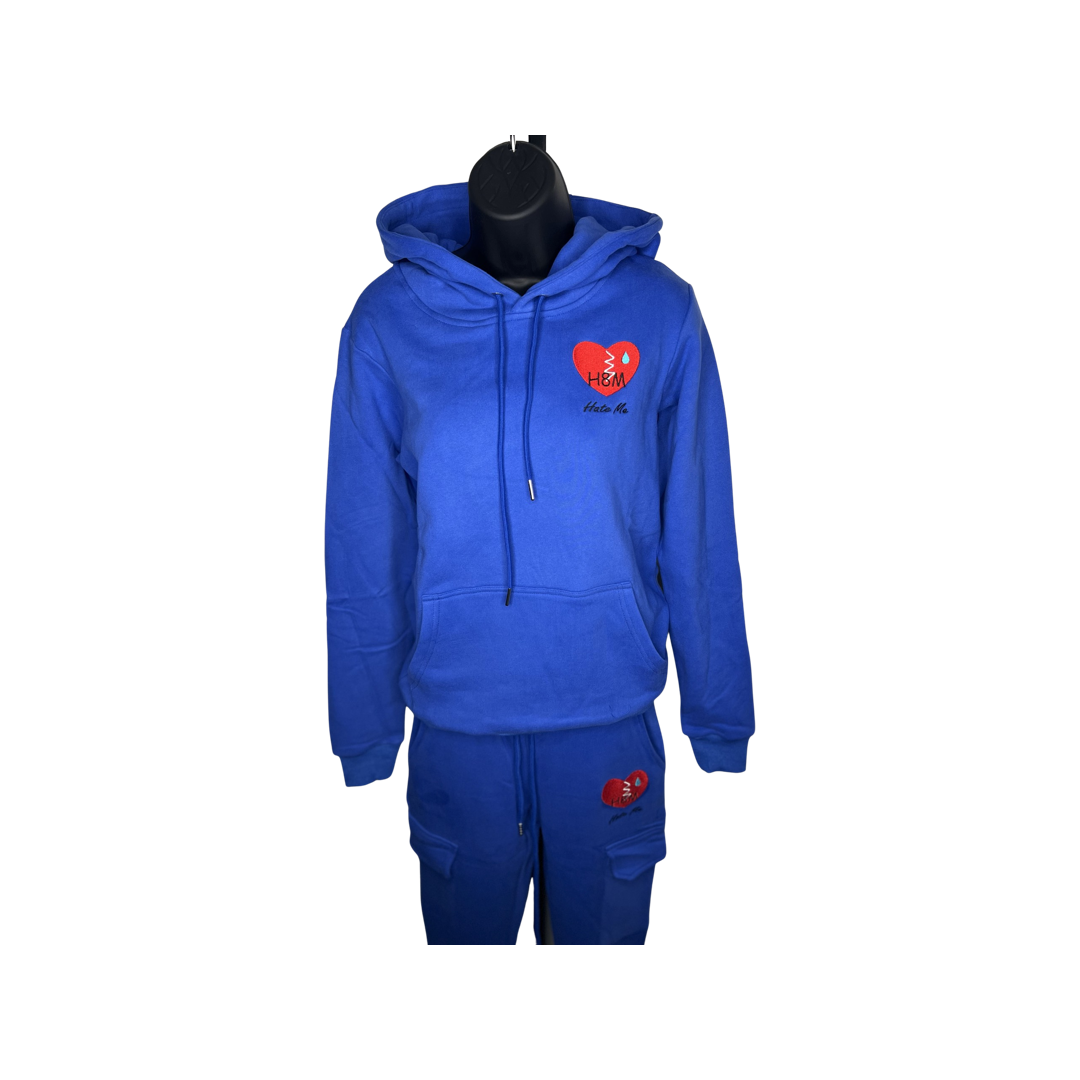 Blue Hate Me Pullover Hoodie